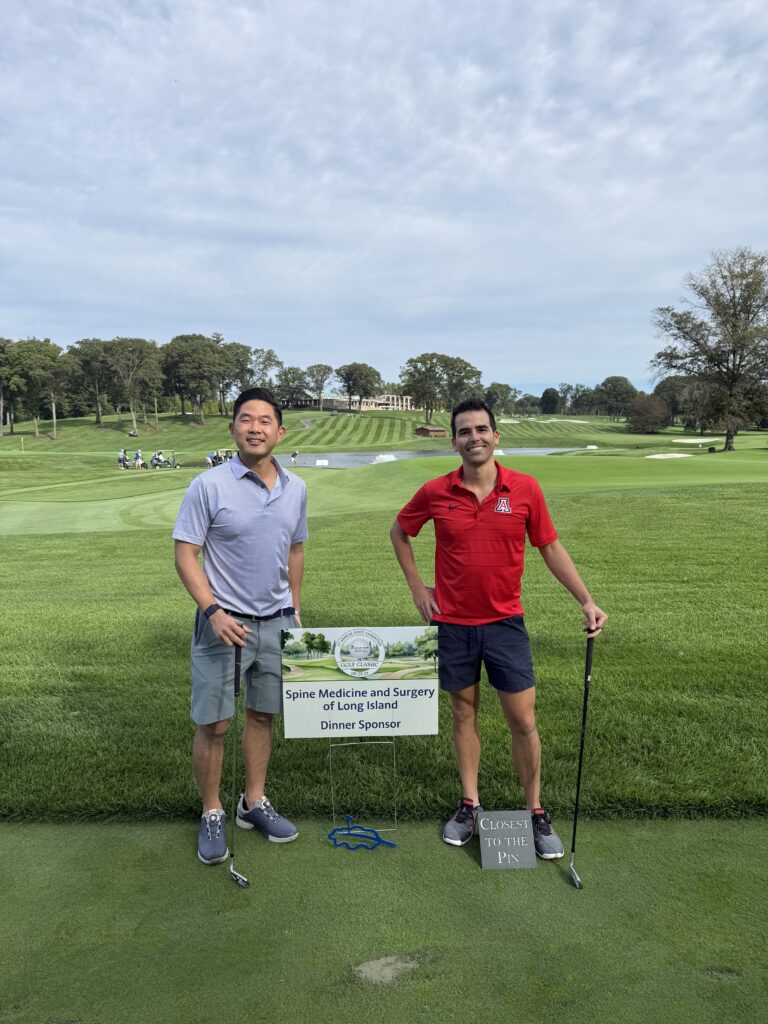 IMG_4590 Dr. Daniel Choi and Dr. Justin Ledesma of Spine Medicine & Surgery of Long Island attending the 27th Annual Good Samaritan Golf Classic at Glen Oaks Club