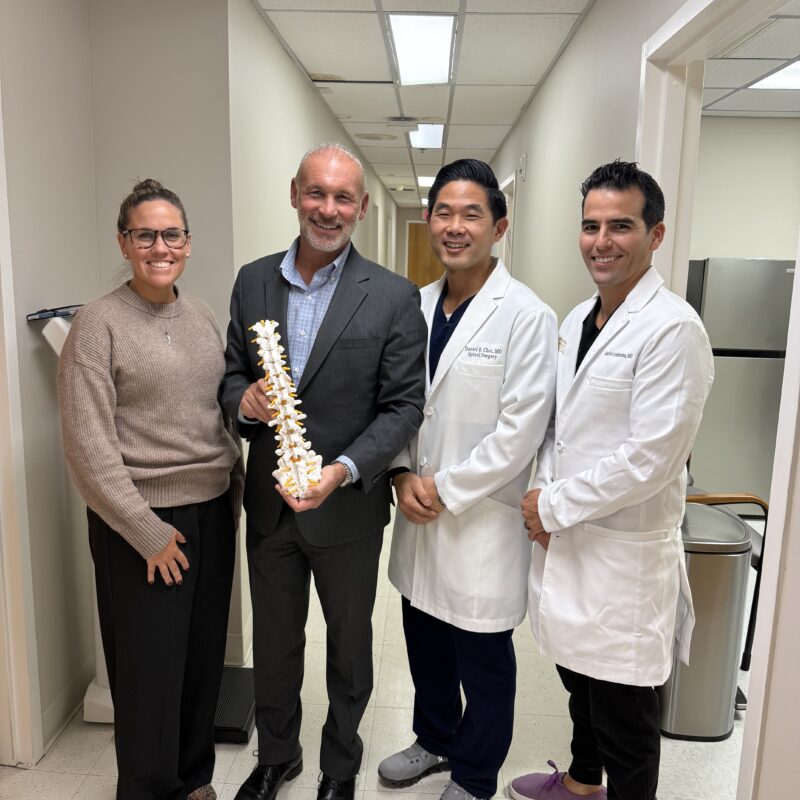 Assemblyman Steve Stern tours Spine Medicine & Surgery of Long Island headquarters in Ronkonkoma