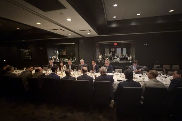 IMG_4037 Dr. Daniel Choi with Senator Bill Cassidy and regional healthcare leaders at a policy discussion in Great Neck, Long Island.