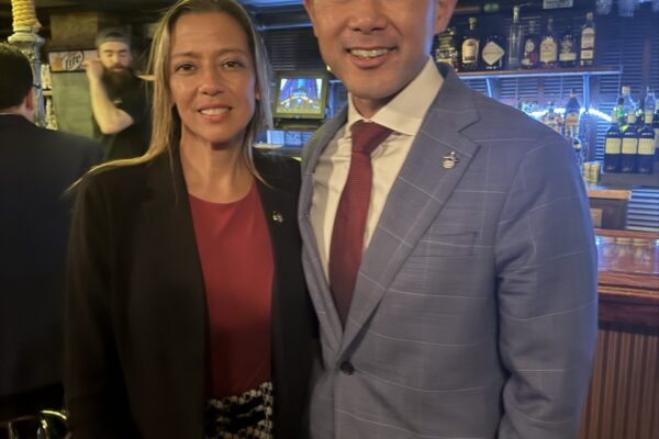IMG_4603 Dr. Daniel Choi with Senator Monica Martinez in Albany